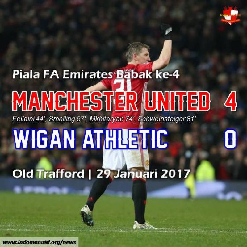 Review Piala FA: Manchester United 4-0 Wigan Athletic